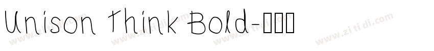 Unison Think Bold字体转换